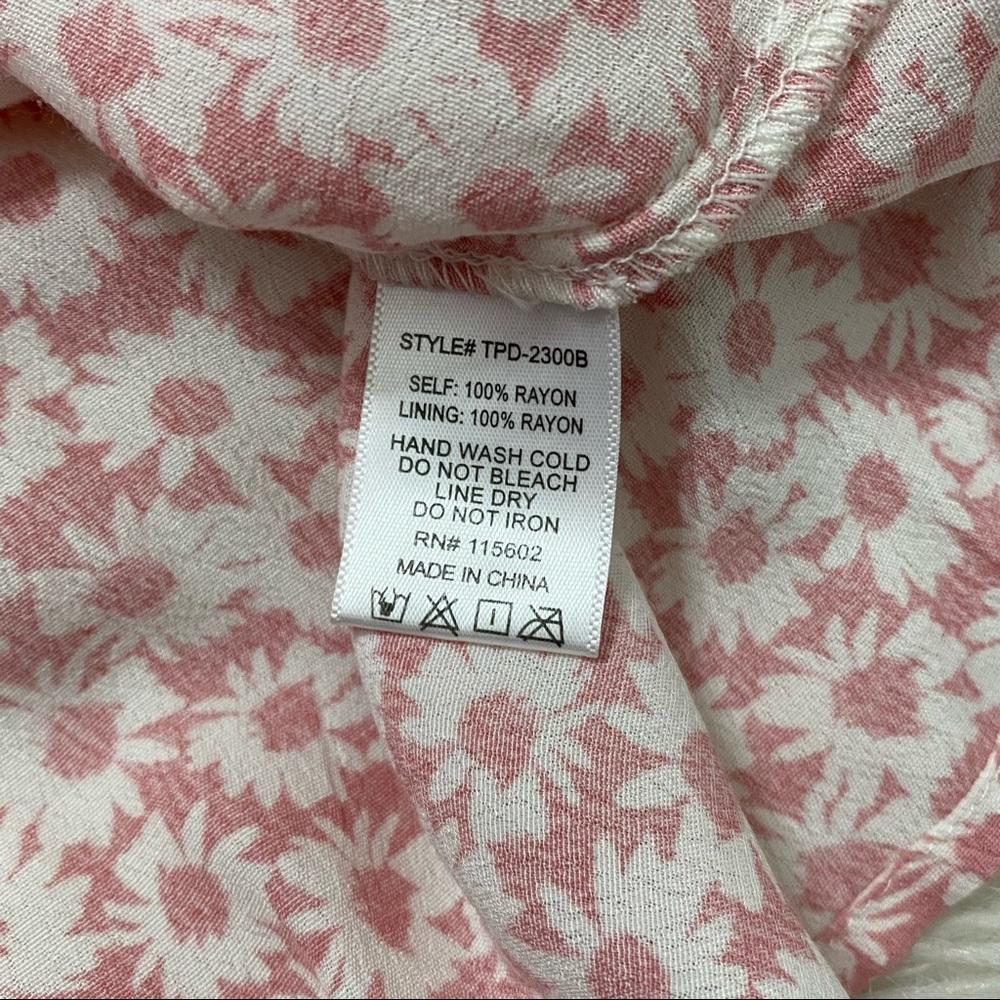 BNDI Pink Floral Print Dress - Picture 7 of 7